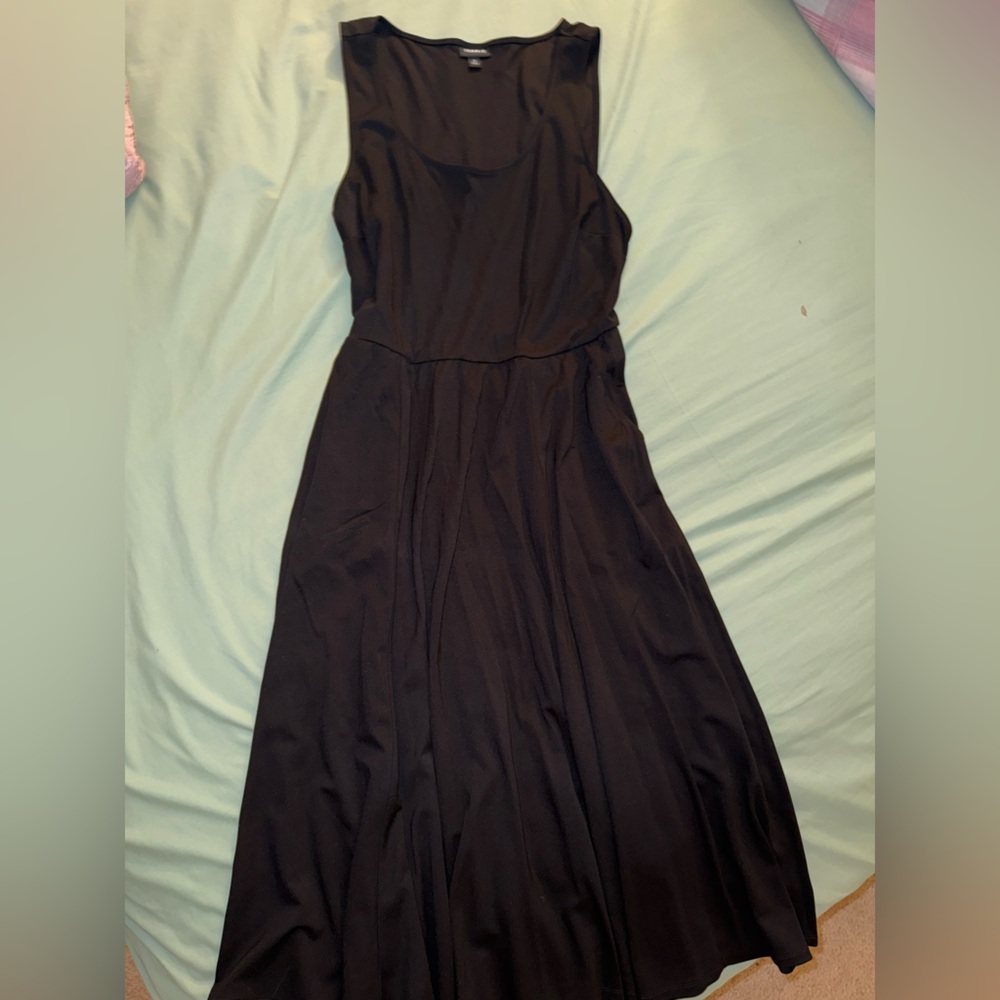 Torrid Black Sweetheart Midi Dress with Pockets